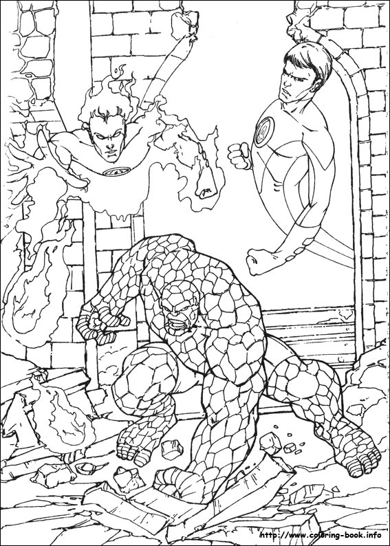 Fantastic Four coloring picture